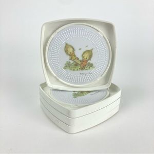 Betsy Clark for Hallmark Set of 4 See Saw Themed Coasters.